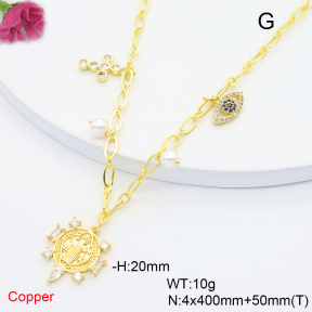 F6N408772bhia-L036  Fashion Copper Necklace