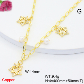 F6N408773bhia-L036  Fashion Copper Necklace
