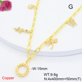 F6N408774vhmv-L036  Fashion Copper Necklace