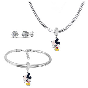 6S0017595ahlv-691  Necklace Length 45+4cm Bracelet Length 17+4cm  Stainless Steel Set  PDS711