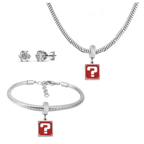 6S0017638ahlv-691  Necklace Length 45+4cm Bracelet Length 17+4cm  Stainless Steel Set  PDS754
