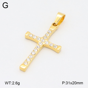 2P4001243bbov-436  Stainless Steel Pendant