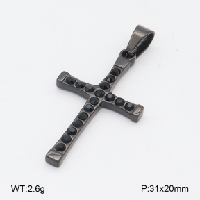 2P4001247bbov-436  Stainless Steel Pendant