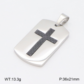 2P4001249bbov-436  Stainless Steel Pendant
