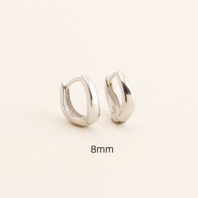 JE8117ailo-Y05  925 Silver Earrings  WT:1.76g  8mm  YHE0732