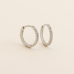 JE8125aikm-Y05  925 Silver Earrings  WT:1.12g  10mm  YHE0734/YHE0118