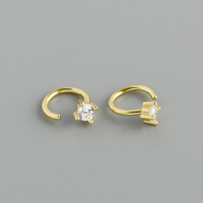 JE8185bhhp-Y10  925 Silver Earrings  WT:0.41g  8.2*8mm  EH1670