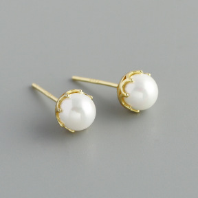 JE8219vhmn-Y10  925 Silver Earrings  WT:1.18g  6.8mm  EH1673