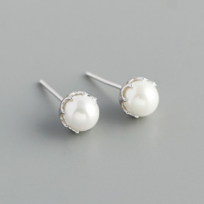 JE8220vhmn-Y10  925 Silver Earrings  WT:1.18g  6.8mm  EH1673