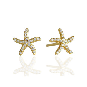 JE8262bhki-Y10  925 Silver Earrings  WT:0.64g  9.3*9.5mm  EH1699