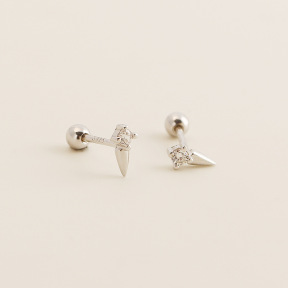 JP8119bhio-Y05  925 Silver Body Jewelry  WT:0.6g  6.5mm  YHE0729/YHE0730