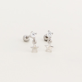 JP8137vhnk-Y05  925 Silver Body Jewelry  WT:0.77g  10mm  YHE0747