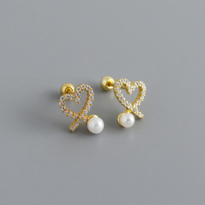 JP8177aikn-Y10  925 Silver Body Jewelry  WT:1g  9.8*7.4mm  EH1649