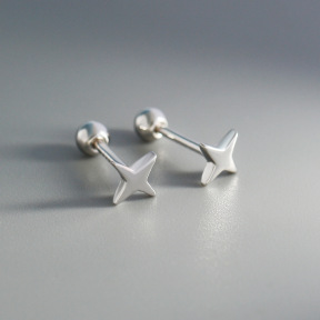 JP8194vhkp-Y10  925 Silver Body Jewelry  WT:0.55g  4mm  EH1665