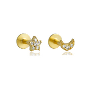 JP8245bhho-Y10  925 Silver Body Jewelry  WT:0.35g  4mm
3.8mm  EH1693