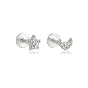 JP8246bhho-Y10  925 Silver Body Jewelry  WT:0.35g  4mm
3.8mm  EH1693