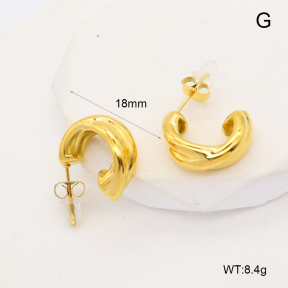 GEE002411bbov-066  Handmade Polished  Stainless Steel Earrings