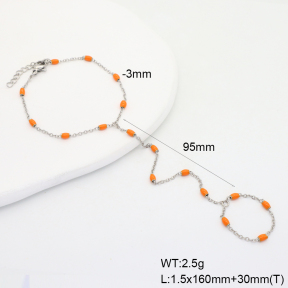 6B3002363bbov-908  Enamel  Stainless Steel Bracelet