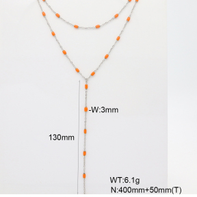 6N3001947vhkb-908  Enamel  Stainless Steel Necklace
