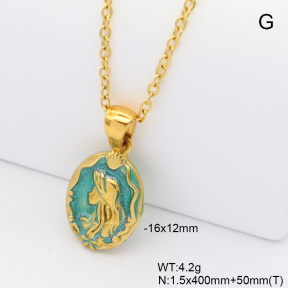 6N3001961vbll-G029  Stainless Steel Necklace