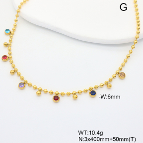6N4004471bbov-G029  Stainless Steel Necklace