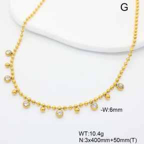 6N4004473bbov-G029  Stainless Steel Necklace