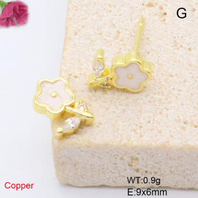 F6E405686baka-L017  Fashion Copper Earrings