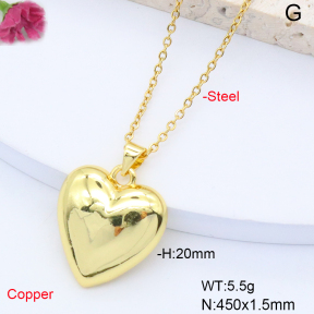 F6N200949avja-L017  Fashion Copper Necklace