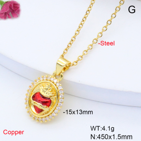 F6N301483vail-L017  Fashion Copper Necklace