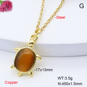 F6N408716vaia-L017  Fashion Copper Necklace
