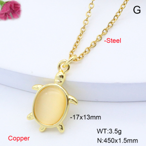 F6N408719vaia-L017  Fashion Copper Necklace