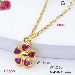 F6N408722vail-L017  Fashion Copper Necklace
