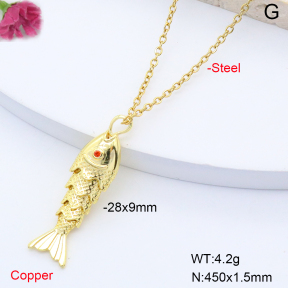 F6N408725avja-L017  Fashion Copper Necklace