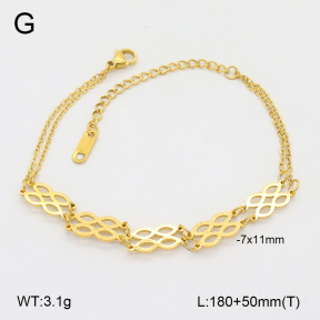 2B2004328bbov-747  Stainless Steel Bracelet