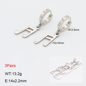 2E2006172bhia-233  Stainless Steel Earrings