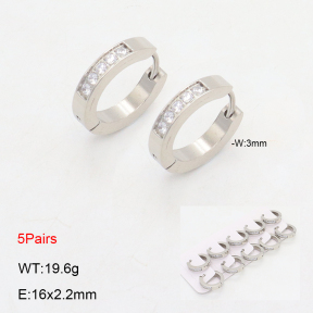 2E4004485bkab-233  Stainless Steel Earrings
