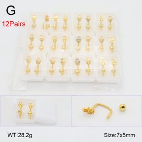 2PU500597amaa-254  Stainless Steel Earrings