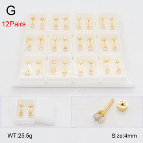 2PU500611akia-254  Stainless Steel Earrings