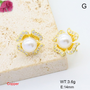 F6E405701ablb-L017  Fashion Copper Earrings