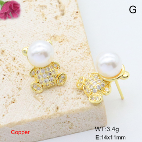F6E405702ablb-L017  Fashion Copper Earrings