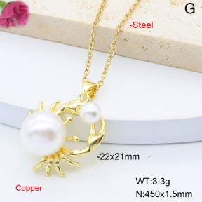 F6N301512avja-L017  Fashion Copper Necklace