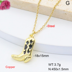 F6N301514vail-L017  Fashion Copper Necklace