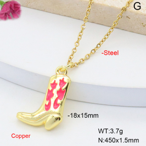 F6N301517vail-L017  Fashion Copper Necklace