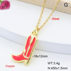 F6N301518vail-L017  Fashion Copper Necklace