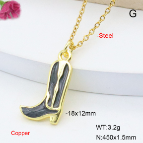F6N301519vail-L017  Fashion Copper Necklace