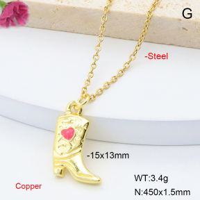 F6N301523vail-L017  Fashion Copper Necklace
