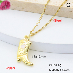F6N301524vail-L017  Fashion Copper Necklace