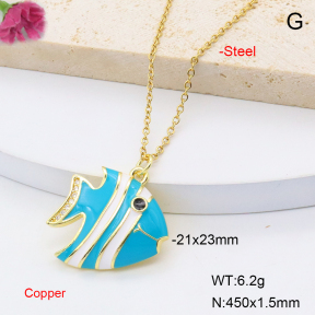 F6N301529avja-L017  Fashion Copper Necklace