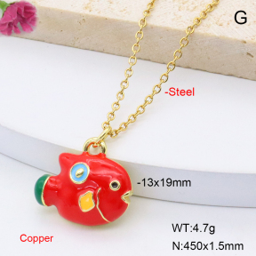 F6N301535avja-L017  Fashion Copper Necklace