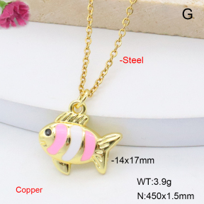 F6N301539vail-L017  Fashion Copper Necklace